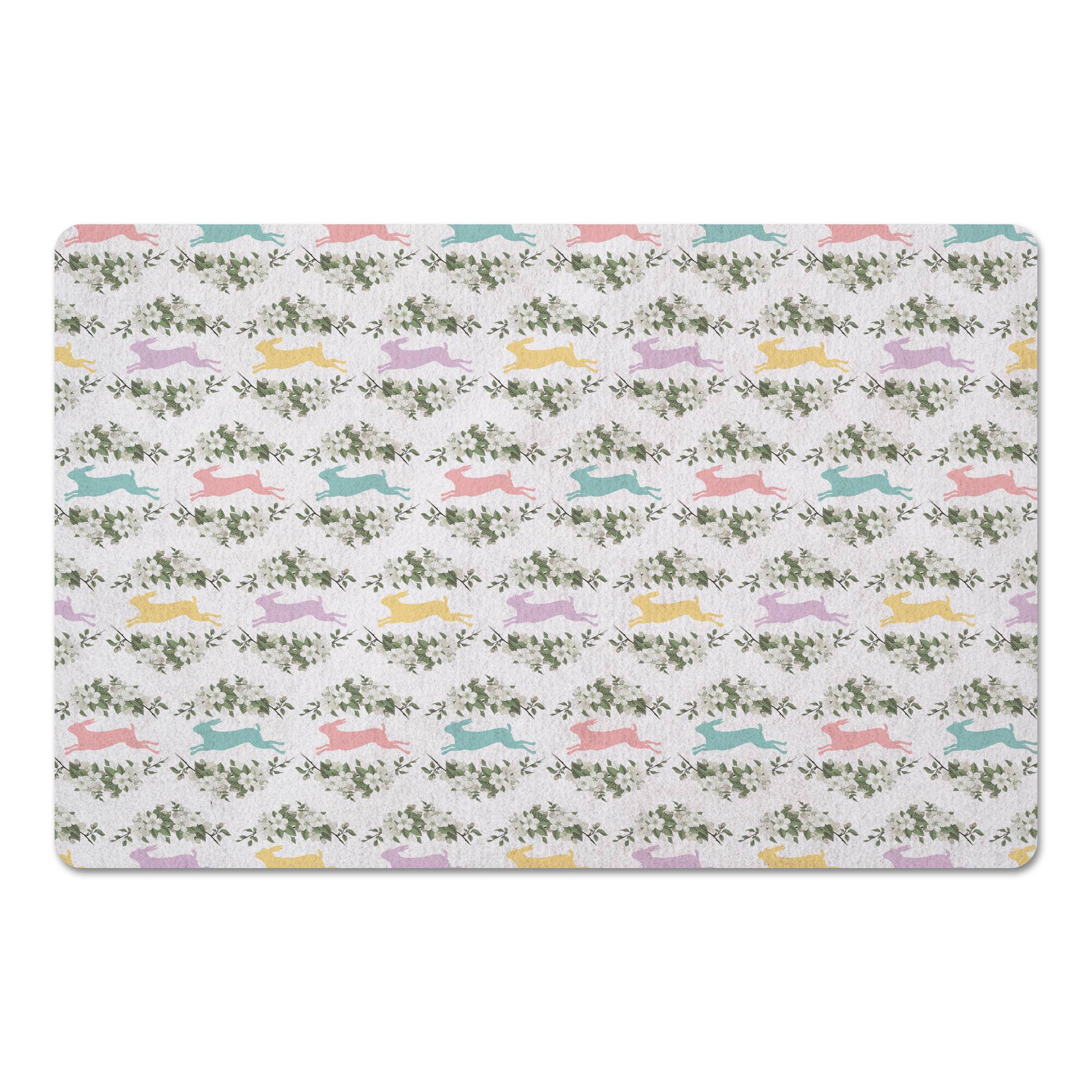 Pastel Rabbits 27" x 18" Floor Mat